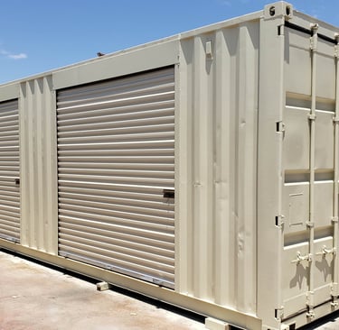 40ft container with roll up doors