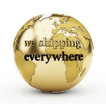 a golden globe with a quote on it