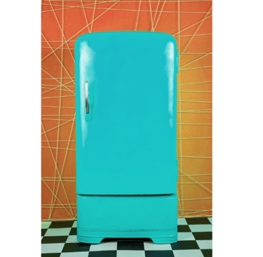 geladeira  antiga as cores nos anos 80