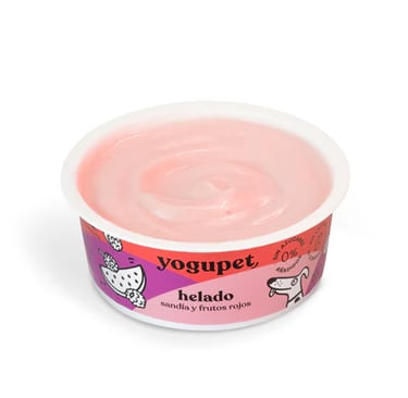 Yaourt glacé pour chien pastèque framboise et mûre