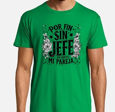 a man wearing a green shirt with a sunflower on it