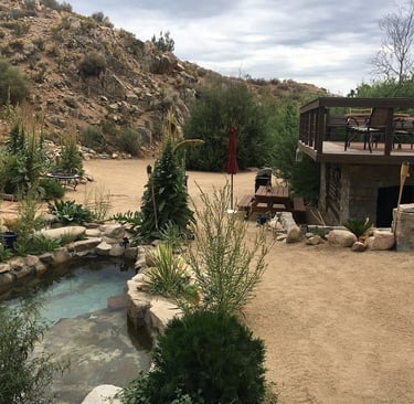 deep creek camping hot spring pool rental site