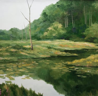 "The Frog Pond" Acrylic $650