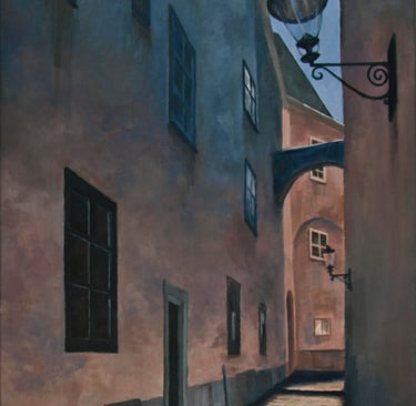 "Alley in Vienna" Acrylic $850
