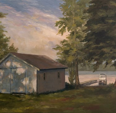 "Boathouse" Acrylic $850