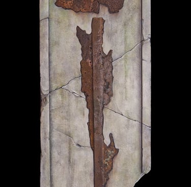 "A Cenotaph for the Martyrs of Democracy" Colored Pencil $900