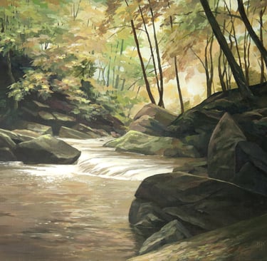 "Glacial Remains" Acrylic $750