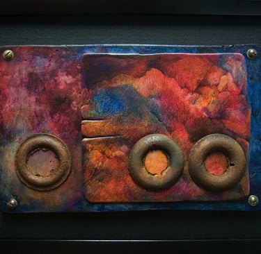 "Outlier" colored Pencil on Hydrostone $600