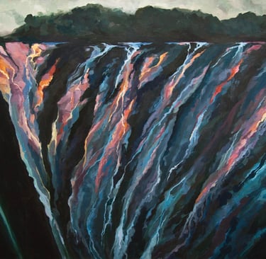"On The Brink" Acrylic $650