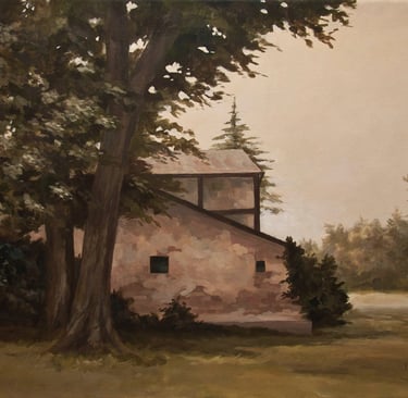 "Potsdam Cottage" Acrylic $650