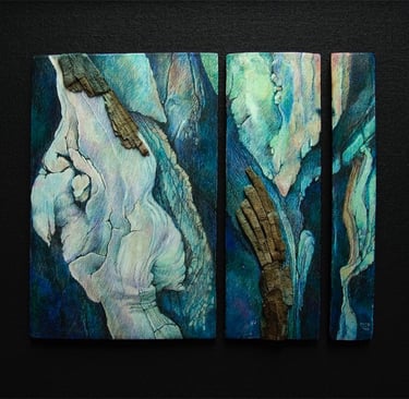 "Powerful Forces" Colored Pencil on Hydrostone $650