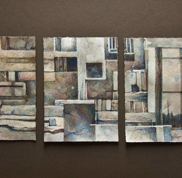 "Rectangle Tangle" Colored Pencil on Paper $500