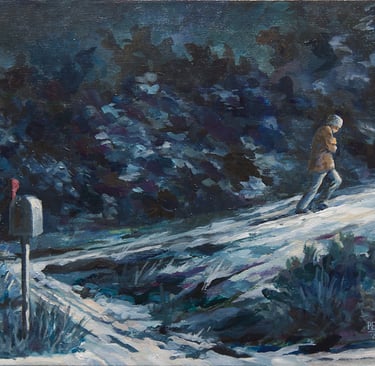 "Return Mail" Acrylic on Canvas $675