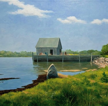 "The Channel" Acrylic $750