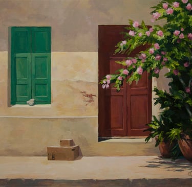 "The Delivery" Acrylic $750