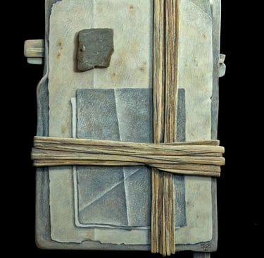 "The Ties That Bind" Colored Pencil on Hydrostone $650