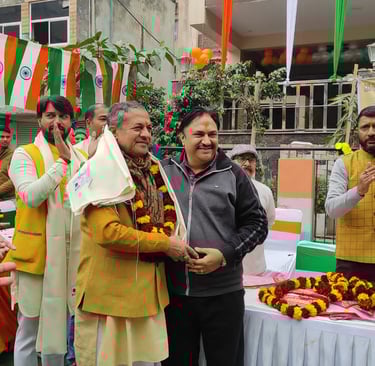 Harish jugran with Shri navab singh Nagar in trust