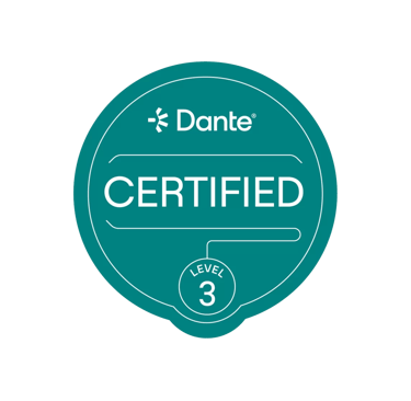 Dante Certification Level 3 Seal