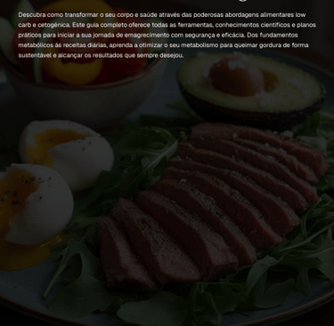 Guia Completo de Emagrecimento com Dietas Low Carb e Cetogênica