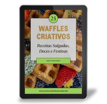 Waffles Criativos: 25 Receitas Doces, Salgadas e Festivas