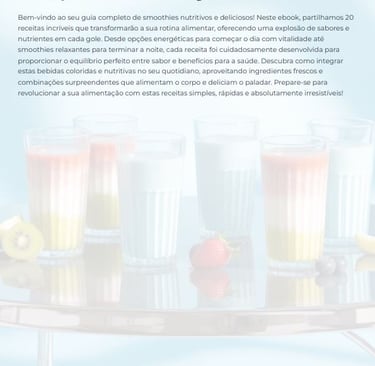 Descubra o Nosso Novo eBook: 20 Receitas Saudáveis de Smoothies