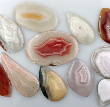 designer cabochons hand cut agate cabochons in bright colours 
