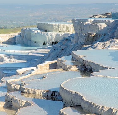 Denizli Gezilecek Yerler | Pamukkale Travertenleri