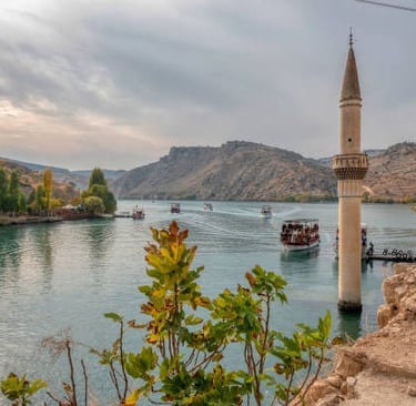 Sular Altında Kalmış Eski Halfeti Köyü | Şanlıurfa Gezilecek Yerler