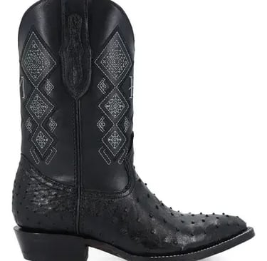 botas negras vaqueras