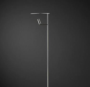 Lámpara de pie NUA con diseño minimalista y luz direccional, ideal para lectura
