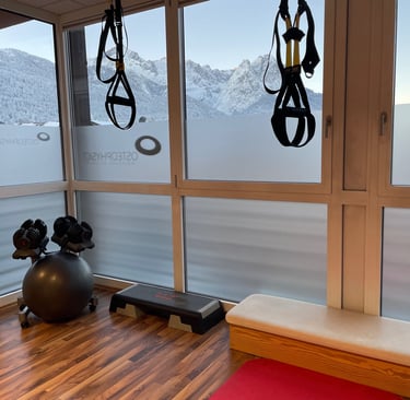 Panoramablick aus der Praxis zur Alpspitze