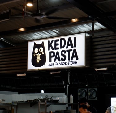 Kedai Pasta at Signal Food Square by GlobalKitc Kota Kinabalu. Kota Kinabalu best pasta restaurant.