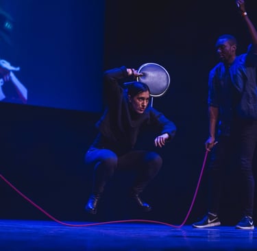 Performance scénique de Double Dutch par The Ropestylers — télévision et spectacles