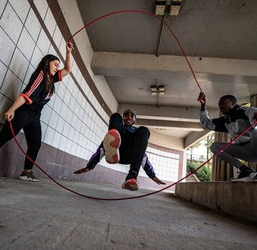 Séance de Double Dutch à Bezons — cordes tournées, pratique locale et conviviale