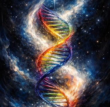 Abstract Art Image 001 Celestial DNA 