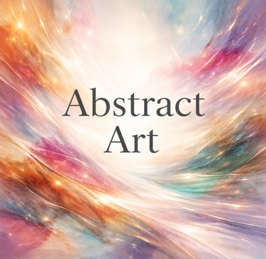 Modern abstract digital artwork featuring expressive color and form