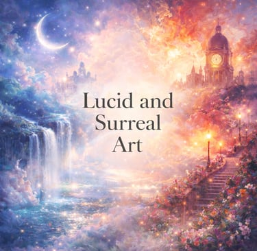 Modern Lucid and Surreal digital artwork featuring expressive color and form