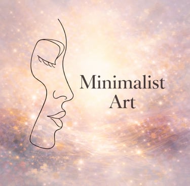 Modern Minimalist digital artwork featuring expressive color and form