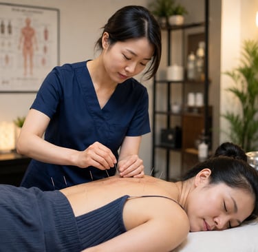 Acupuncture treatment at Kind Cure Physio and Wellness Clinic in Scarborough