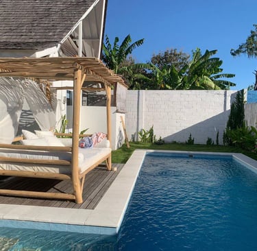 Private pool villa in Kerobokan Bali with tropical design
