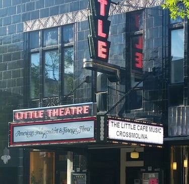 The Little Theater Cafe Marquee for Crossmolina Band.