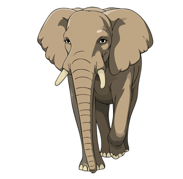 Thumbnail of African Elephant graphic art print — Primal Gaze.
