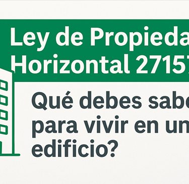Ley Propiedad Horizontal 27157
