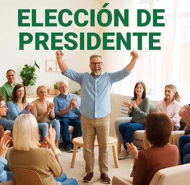 Presidente de la Junta de Propietarios elegido en Asamblea y dispuesto a asumir la responsabilidad