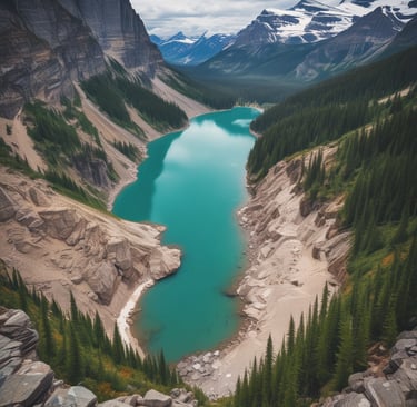 A drone hovers in mid-air against the backdrop of a rural landscape. The scene captures posts and wires in the background, likely indicating the edge of a field or vineyard. The sky is clear with an expansive blue hue.