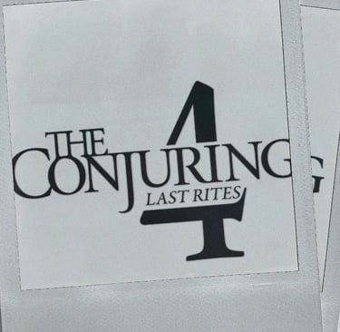 Logo original do filme "The Conjuring 4: Last Rites