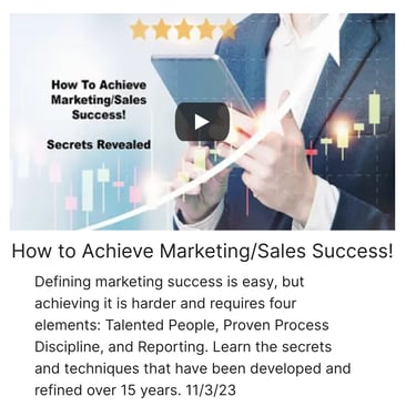 How to achieve marketing success