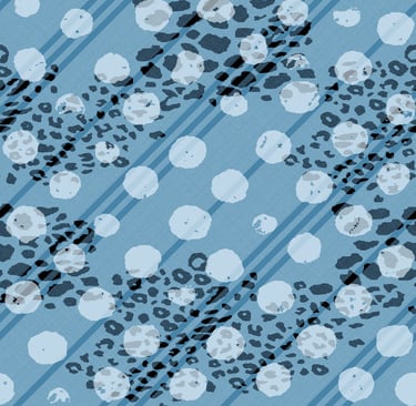 “Monochrome abstract pattern with circular and linear elements — refined and modern.”