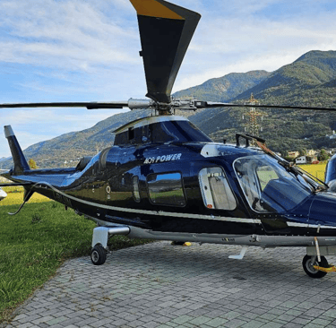 AgustaWestland AW109E MY2000 VIP helicopter with luxury interior and advanced avionics.