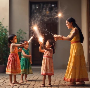 a dog standing in the middle of a street at night